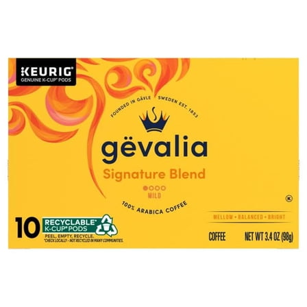 Gevalia Signature Blend Mild Roast K-Cup Coffee Pods, 10 CT (4-Pack)
