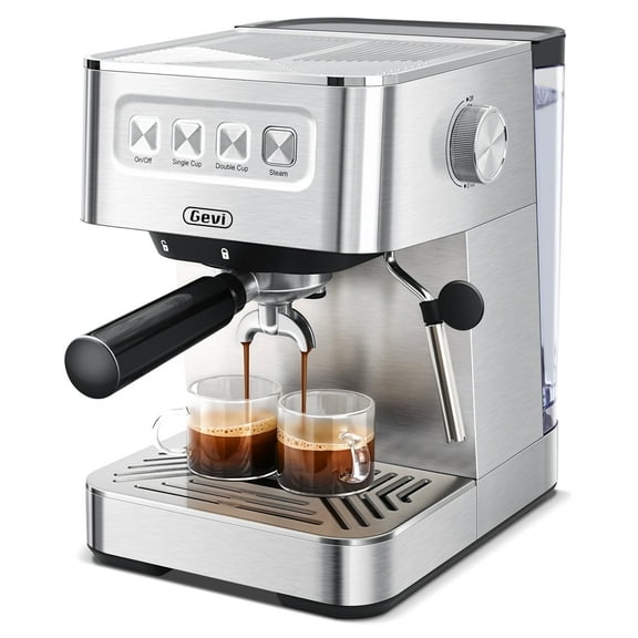 Gevi 20 Bar Espresso Machine, Stainless Steel, Residential