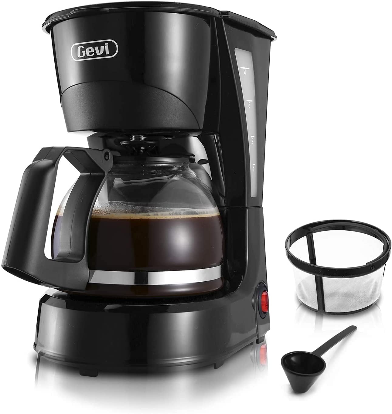 Mr. Coffee Simple Brew 4 Cup Switch Black Coffee Maker 