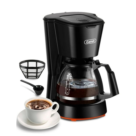 Gevi 5 Cups Small Coffee Maker, Compact Coffee Machine with Filter, Warming Plate and Coffee Pot,New Condition