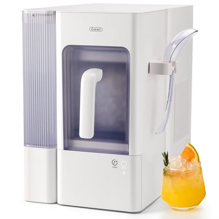 Gevi Adella Nugget Ice Maker Countertop | Self-Cleaning Ice Machine with Soft Chewable Ice | Ideal for Home, Kitchen, Gathering | White