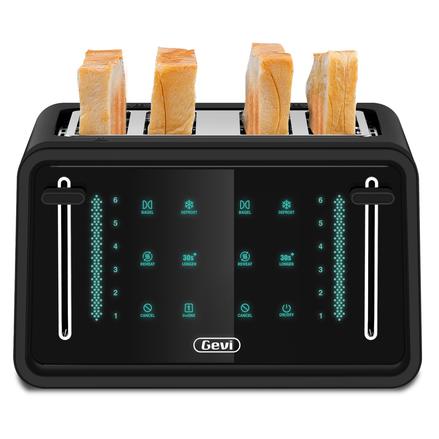 WHALL Long Slot Toaster 4 Slice Brushed Stainless Steel Toaster, 7 Toast  Settings with for $160 - T31269