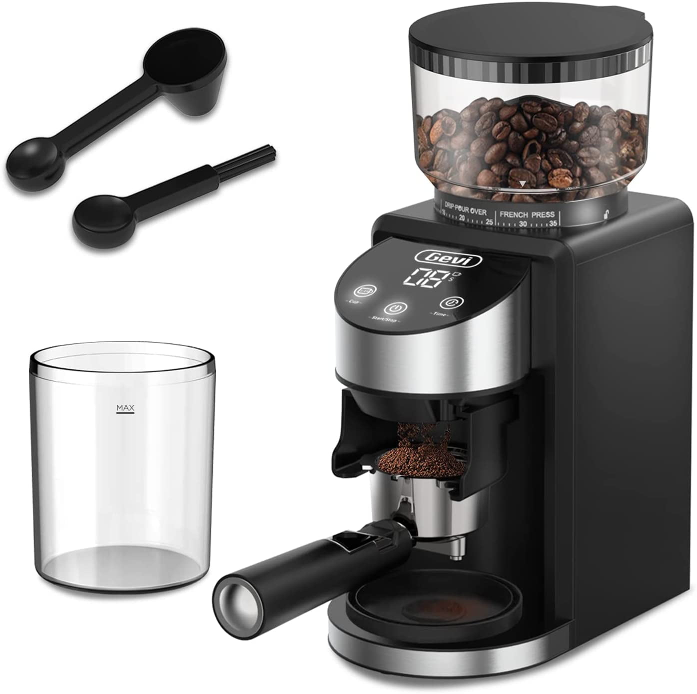 Gevi Coffee Grinder, Gevi Electric Coffee Grinder, Quiet Grinder with  Staninless Steel Blade for Coffee Beans, Peanut, Beans, Spice, Nuts and  More