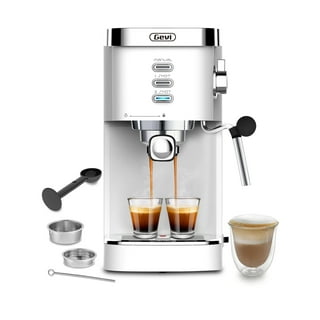 Mixpresso STGCM15-SS/BK Espresso Maker With Milk Frother, 15 Bar