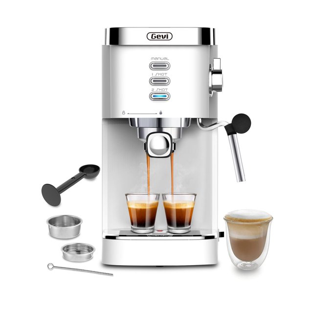 Gevi Espresso Machine 20 Bar Automatic Coffee Maker with Milk Frother