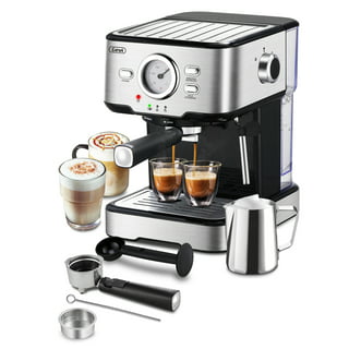 Starfrit Espresso Cappuccino Machine 1100 W 15 bar 1.25 quart 2 Cups Multi  serve Frother Black - Office Depot