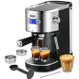 Galanz 2-in-1 Pump Espresso Machine & Single Serve Coffee Maker with Milk Frother, Latte, Cappuccino Machine, 1.2L Removable Water Tank, LED Display