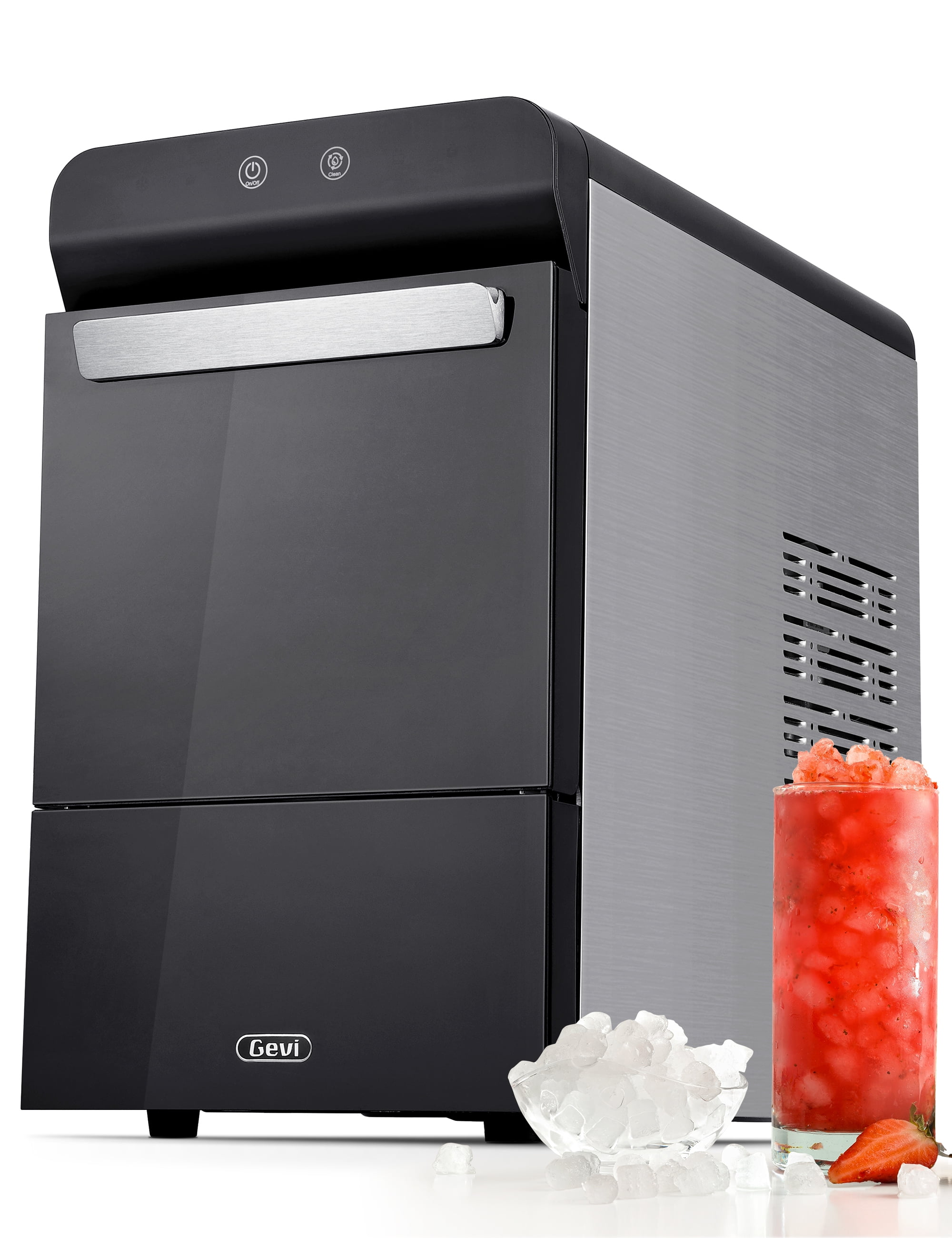 Gevi Household Countertop Nugget Ice Maker Making Pellet Ice 30lbs