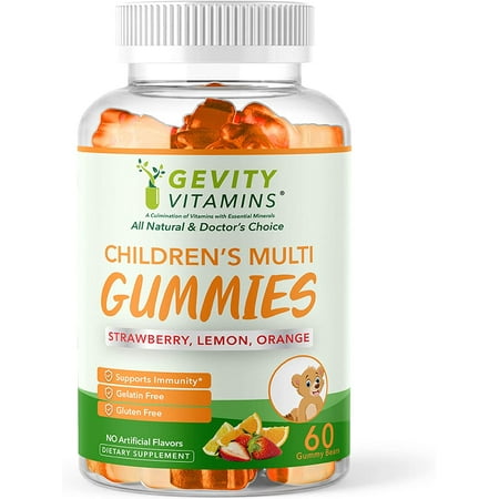 Gevity Vitamins Children’s Multivitamin Gummies for Kids Immunity Support, General Health, Boy Vitamin: 60 Bear Gummies