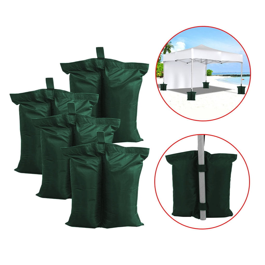 GeweYeeli 2pcs Sandbags Gazebo Tent Umbrella Base Weight Bags Oxford