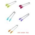 GeweYeeli 4pcs Mini Silicone Hand Shape Tongs for Pancakes, Cookies