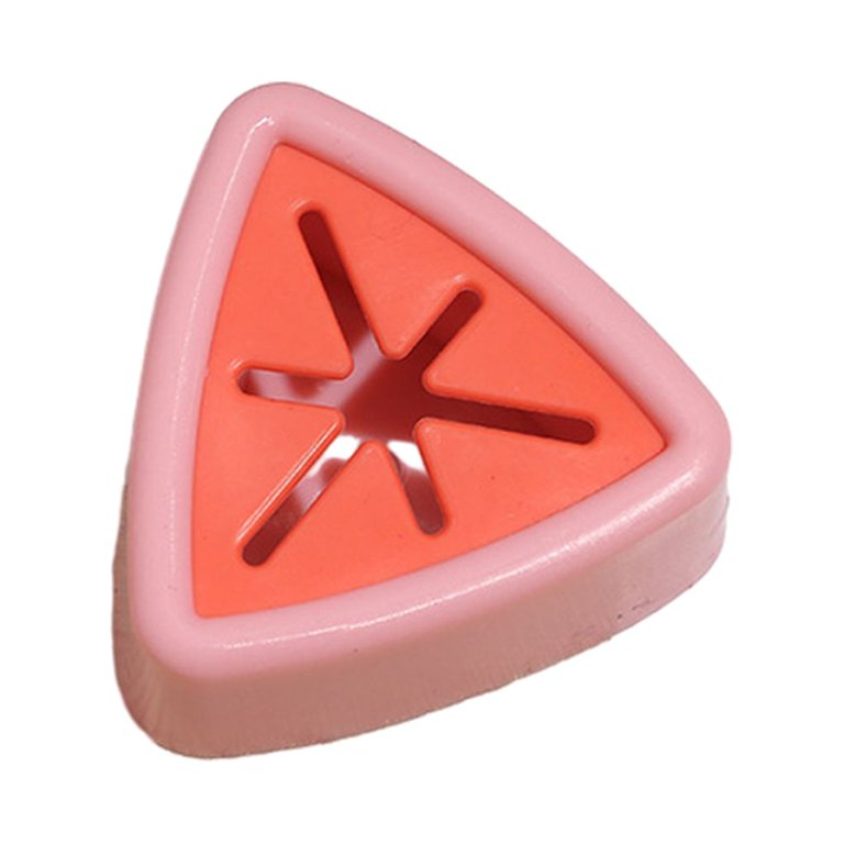 1pc Pink Triangular Self-adhesive Shelf With Hooks