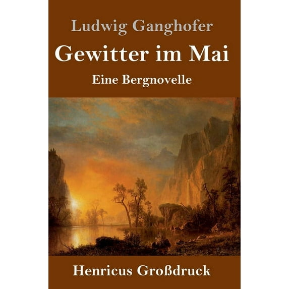 Gewitter im Mai (Großdruck): Eine Bergnovelle (Hardcover)