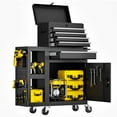 thumbnail image 1 of Gewna 5 Drawers Rolling Garage Tool Chest with Locking System,Metal  Storage Cart  with Side Cabinet,Protective Liner & Tool Rack for Garage Workshop, 1 of 8