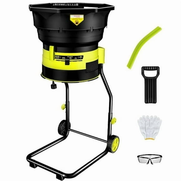 Gewna 8000 rpm Electric Leaf Mulcher,15 Amp up to 55-Gallons per Minute,17:1 reduction ratio garden tools for lawn cleaning and leaf shredding