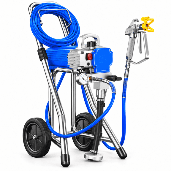 Gewna 800W Handheld Airless Paint Sprayer, High Efficiency Electric Machine, 3300 psi with Extension Rod,Blue