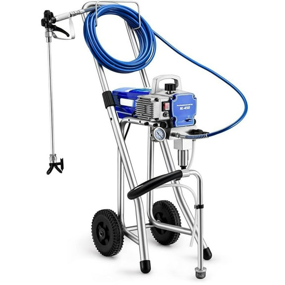 Gewna 800W Handheld Airless Paint Sprayer, High Efficiency Electric Machine, 3300 psi with Extension Rod,Blue