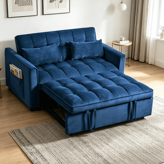 Gewnee 3 in 1 Convertible Sleeper Sofa Bed,Modern Pull Out Couch Bed ...