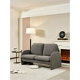 thumbnail image 1 of Gewnee 59" Loveseat Sofa Small Couch for Living Room, Sherpa Fabric Upholstered Loveseat Sofa Couch, Small Loveseat Sofa for Apartment, Bedroom, 1 of 10