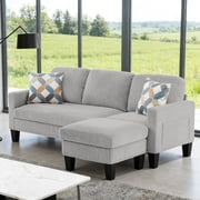 Gewnee L-Shaped Sectional Sofa with Ottoman - rated 2.8 stars from 5 reviews
