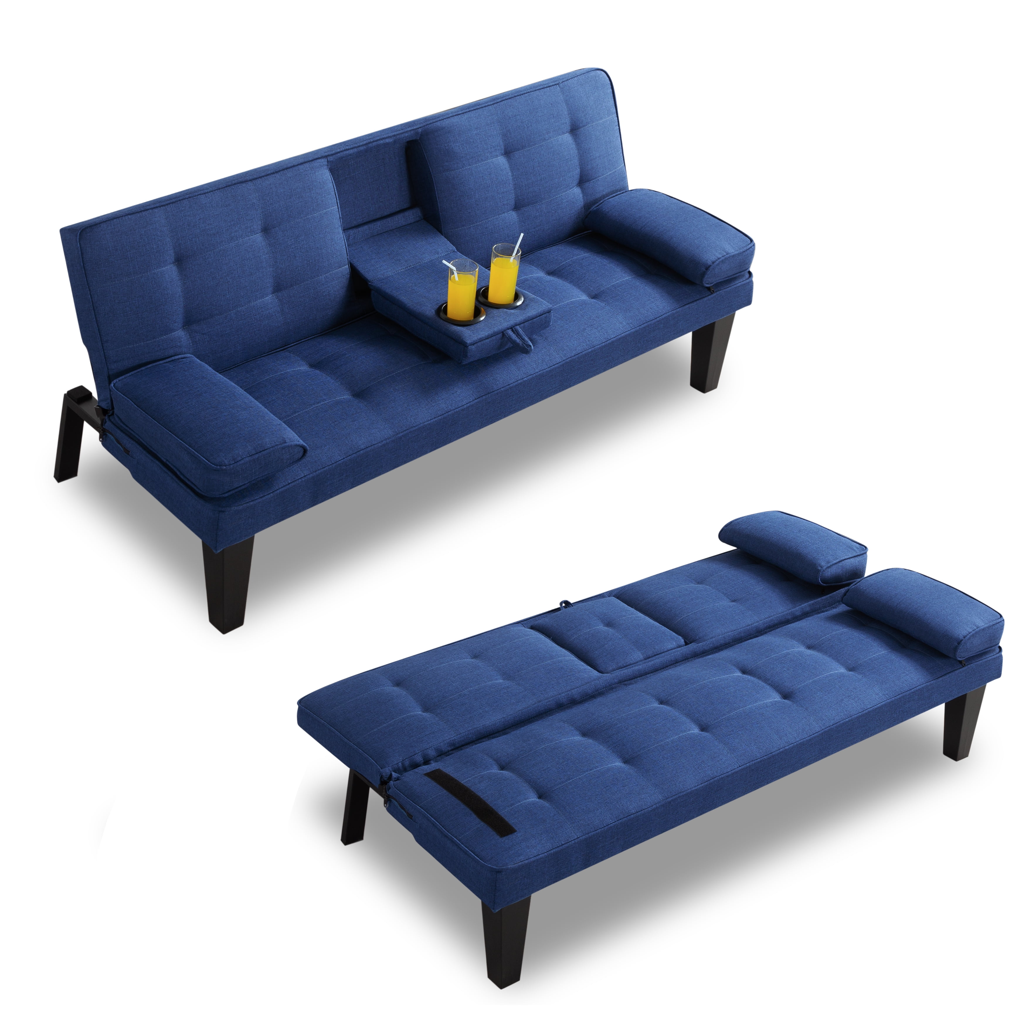 Gewnee Futon Sofa Bed Modern Sofa Couch Convertible Sofa Sleeper for ...
