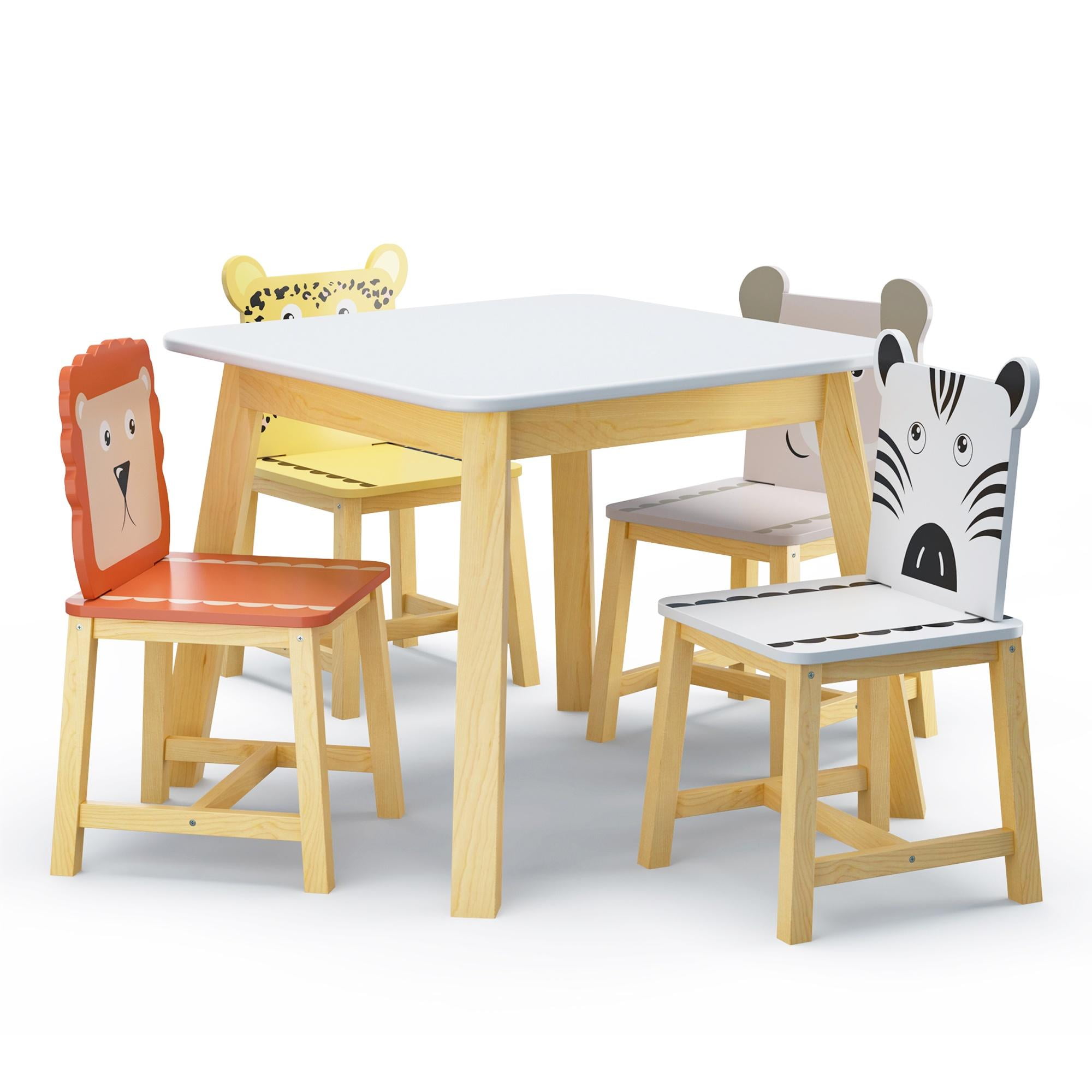 Red Plastic Table Chair Set 3 Piece Indoor Outdoor Play Furniture for Kids Walmart
