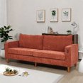 thumbnail image 1 of Gewnee Loveseat Sofa, 82.6"Mid Century Modern Couches for Living Room, Small Couches for Small Spaces Love Seat Sofa Couches with Wooden Legs, Bedroom Small Couch, 1 of 14