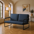 thumbnail image 1 of Gewnee 49.2-inch Metal Frame Loveseat Sofa Couch Stylish, Durable and Comfortable Seating for Living,Office,Multiple Spaces, 1 of 13