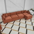 thumbnail image 1 of Gewnee Sectional Couches for Living Room - L Shaped Couch Cloud Comfy 4 Seat Sofa with Ottoman for Apartment, Bedroom, 1 of 4