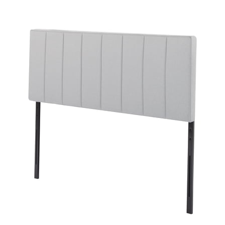 Gewnee Upholstered Headboard for Queen Bed.Linen Simple Band Line Soft Panel Adjustable Headboard.