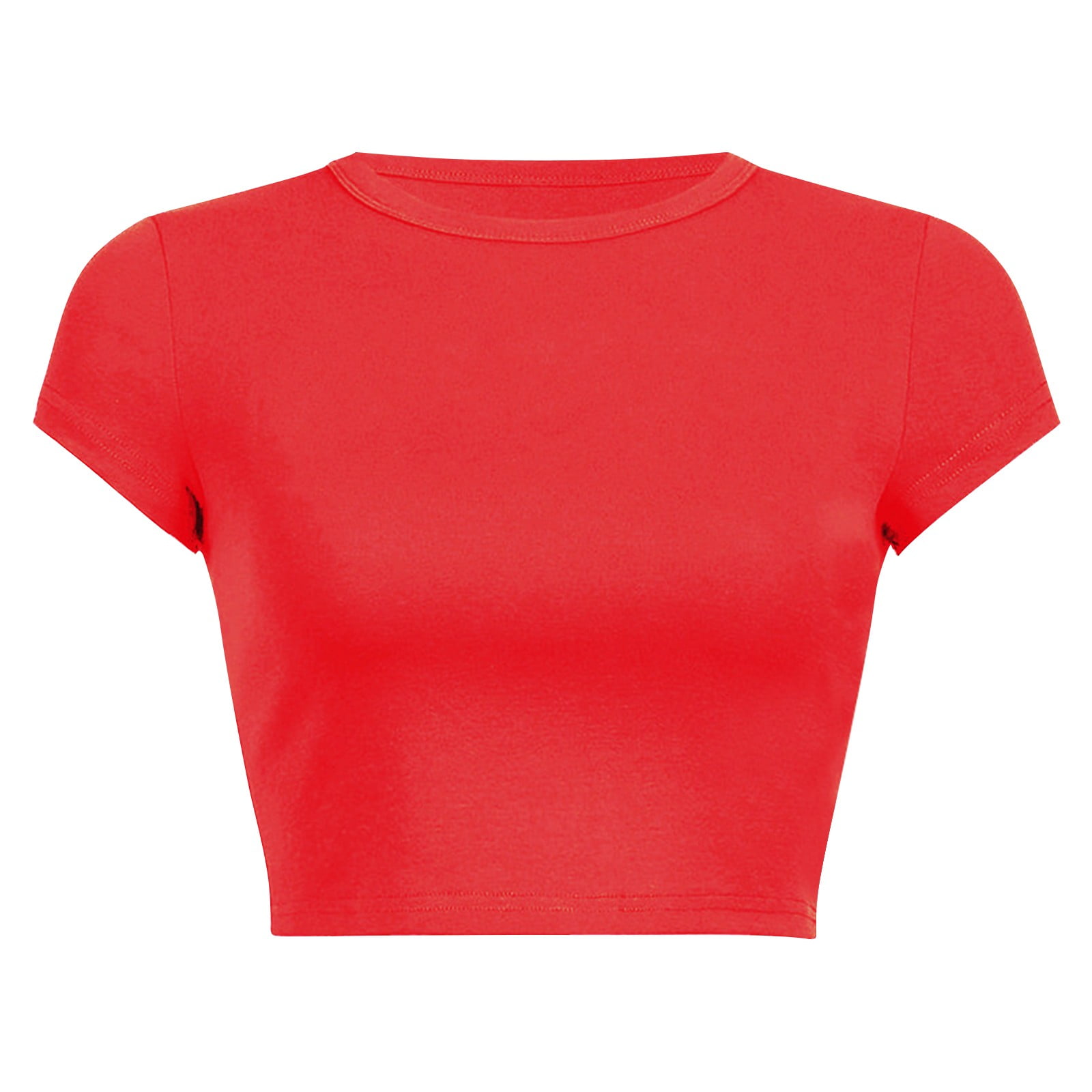 Gewsdrf Crop Tops,Tshirts Shirts for Women,Women's Round Gewsdrf Crop Tops,Tshirts Shirts for Women,Women's Round