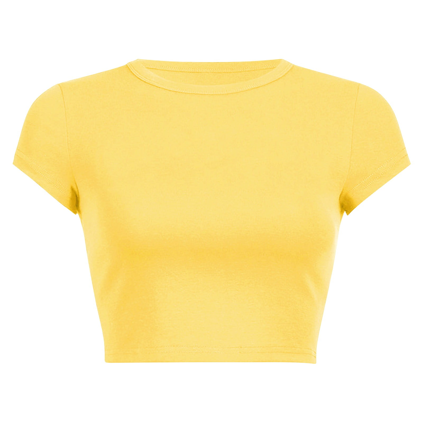 Gewsdrf Crop Tops,Tshirts Shirts for Women,Women's Round