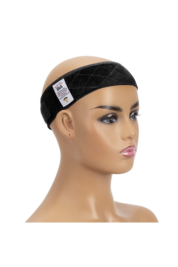 Gex Women's Wig Grip Band, Adjustable Elastic Comfort Headband, Velvet Black Color 1 PC