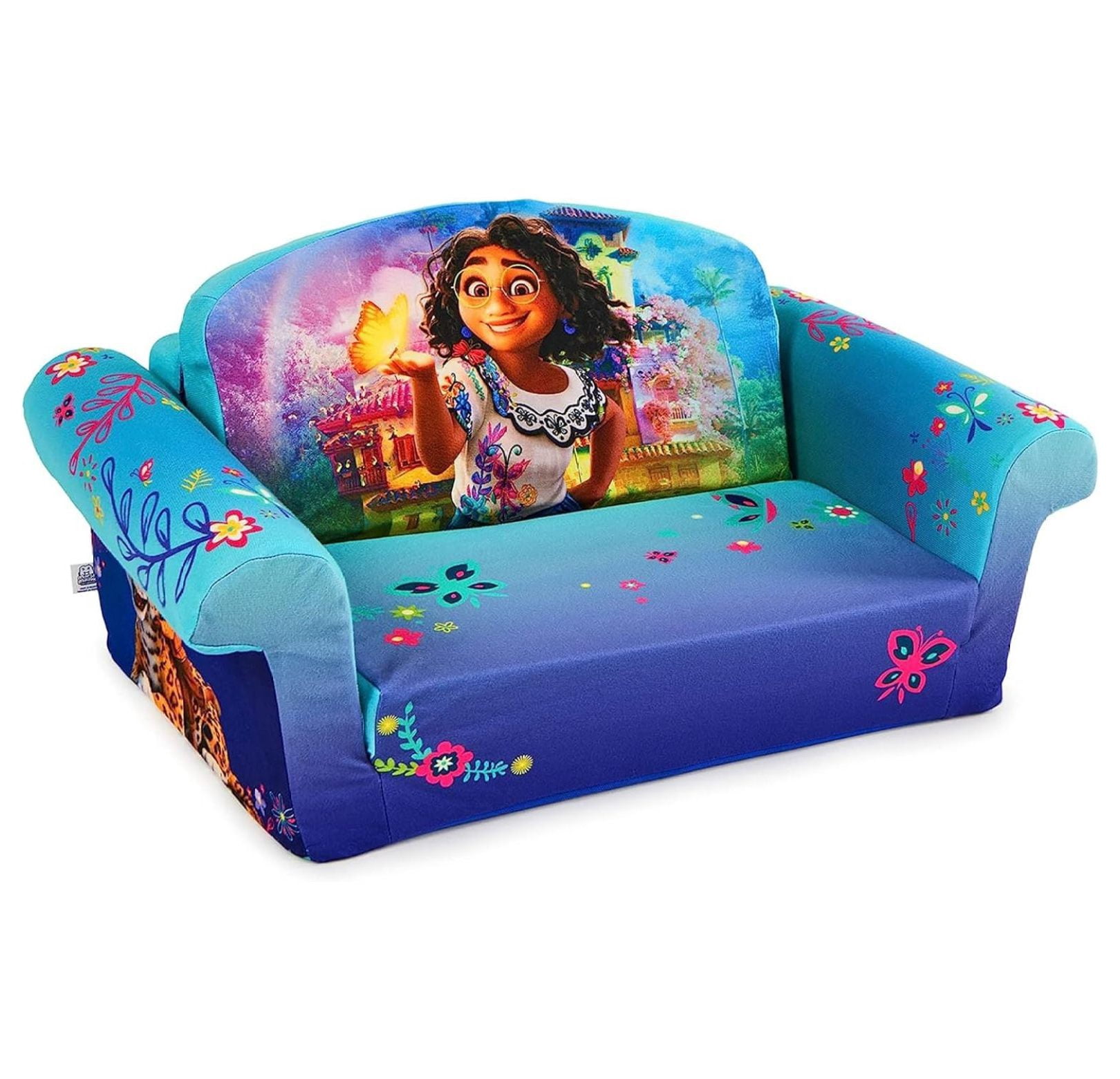 Gexandy, Children's 2-in-1 Open Foam Compressed Sofa, Encanto