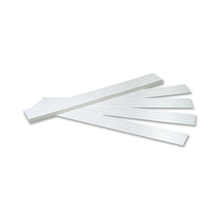 Sentence Strips, 24 x 3, White, 100/Pack Sentence Strips, 24 x 3, White, 100/Pack
