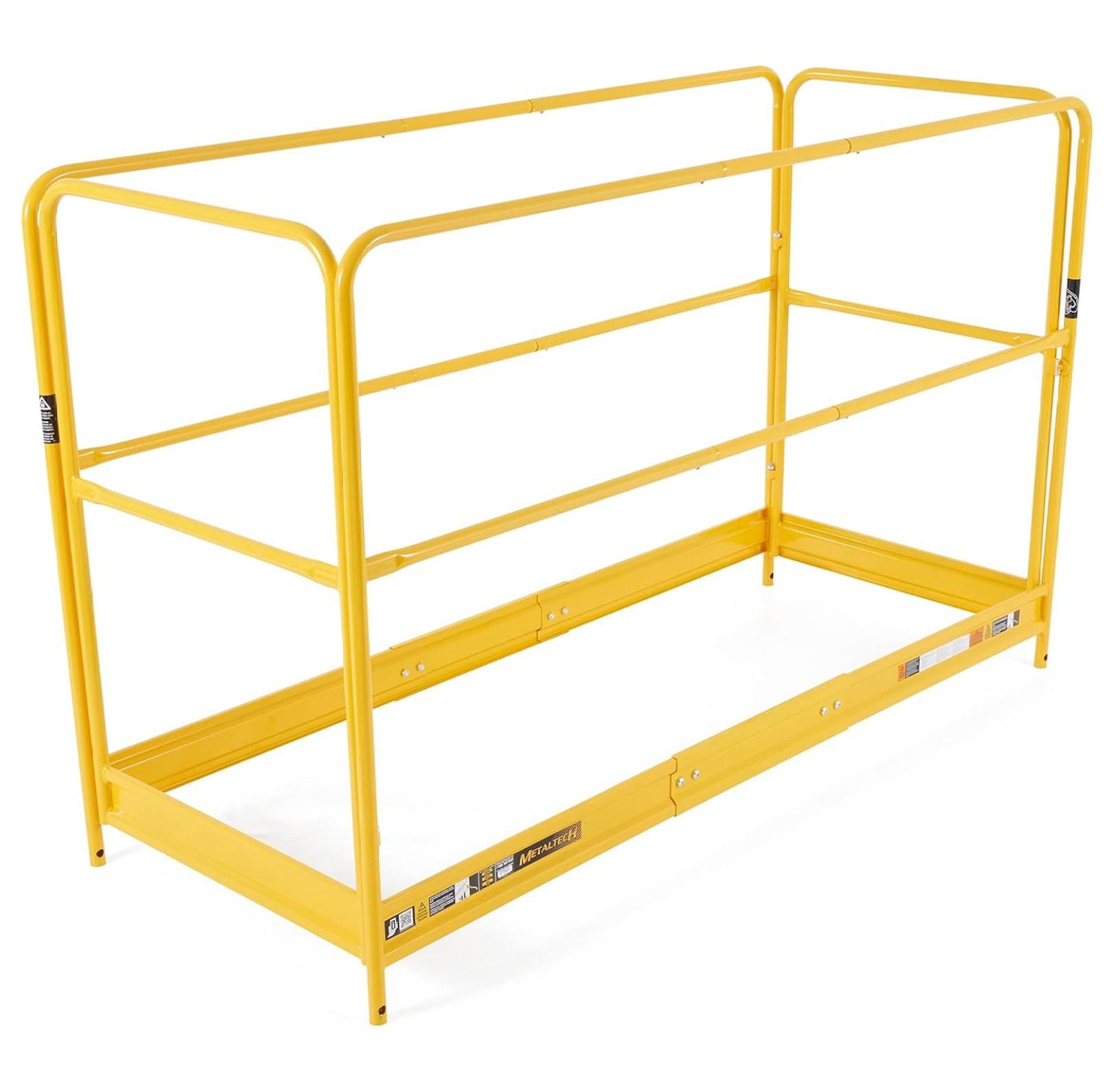 Yellow Powder-Coated Steel 6-Foot Scaffolding Guard Rail