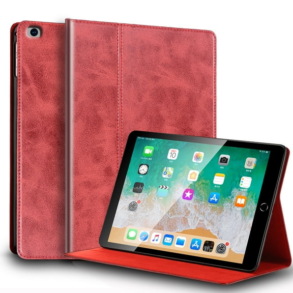 Gexmil For Ipad Case 5/6 Gen 9.7in 2017/2018 and Ipad Air 1/2 9.7in 2013/2014,Auto Wake/Sleep.Red