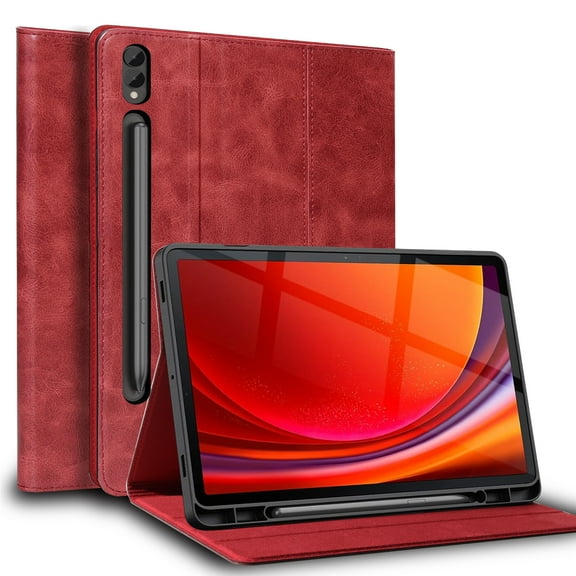 Gexmil For Samsung Galaxy Tab S9 Plus/S9 FE+ 12.4-inch Case 2023,Auto Wake/Sleep.Red