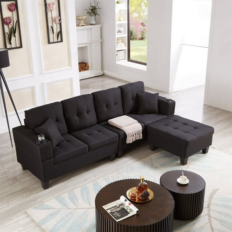 Gexpusm Sectional Sofa With Movable