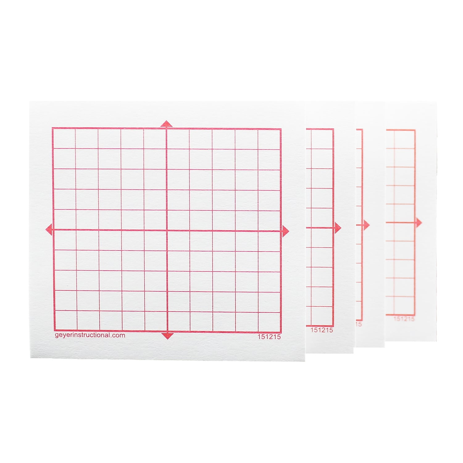 Geyer Instructional Graphing 3M Post-it Notes, XY Axis, 10 x 10 Square ...