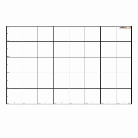 Geyer Instructional Wonder League Robotics Competition Grid Mat, 150cm x 240cm
