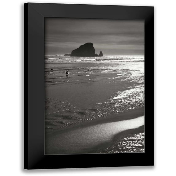 Geyman, Vitaly 11x14 Black Modern Framed Museum Art Print Titled - Seashore Serenity II BW