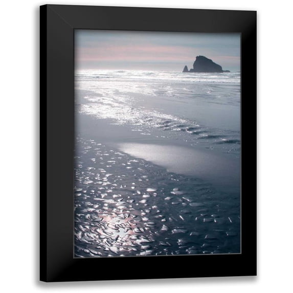 Geyman, Vitaly 17x24 Black Modern Framed Museum Art Print Titled - Seashore Serenity I
