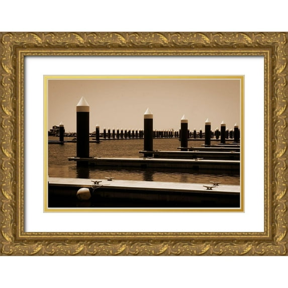 Geyman, Vitaly 18x13 Gold Ornate Wood Framed with Double Matting Museum Art Print Titled - Marina