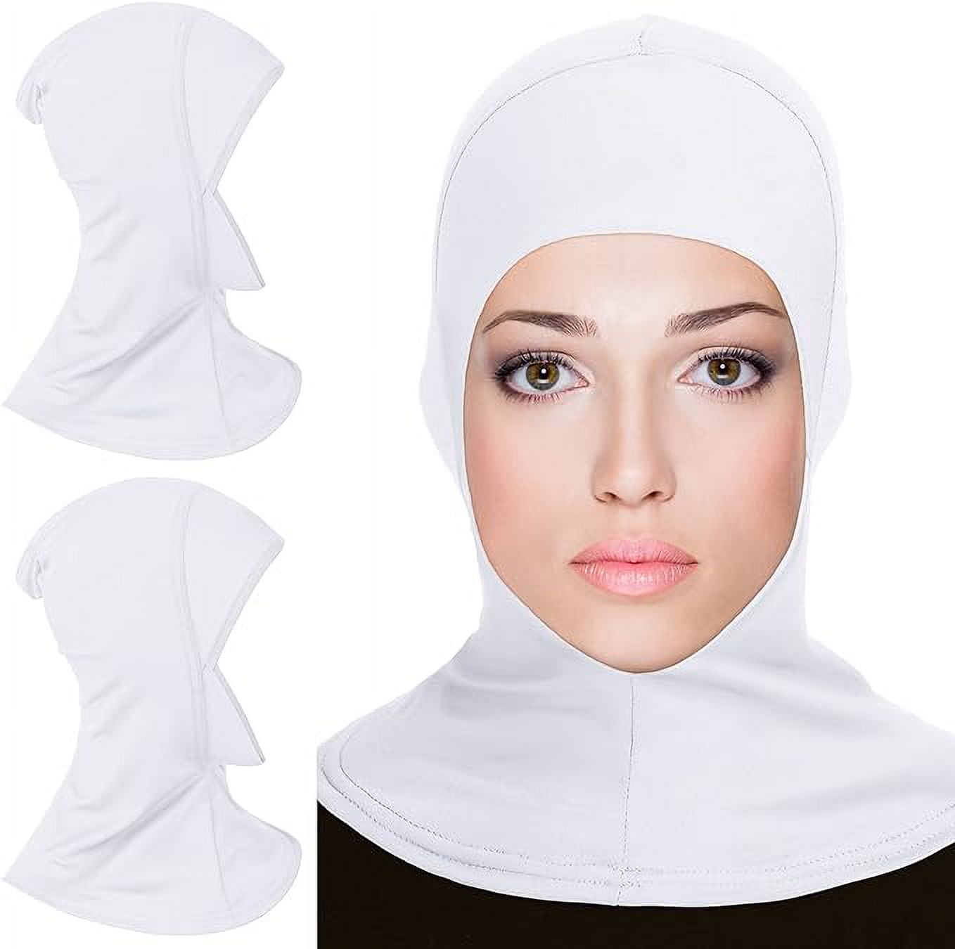 Geyoga Modal Hijab Cap Adjustable Muslim Stretchy Turban Full Cover ...