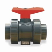 Gf Piping Systems 1 Socket PVC Ball Valve Inline True Union 161546344