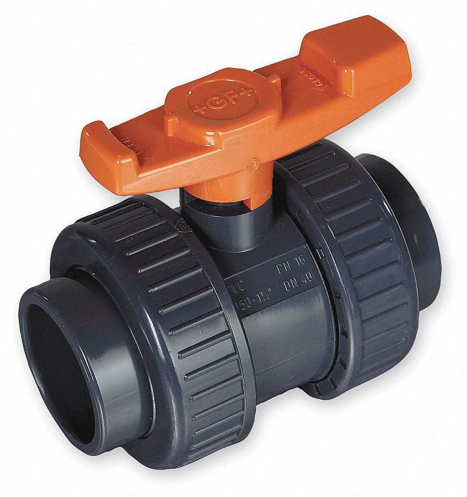 Gf Piping Systems Manual 2Way Ball Valve,Socket,CPVC 163375003