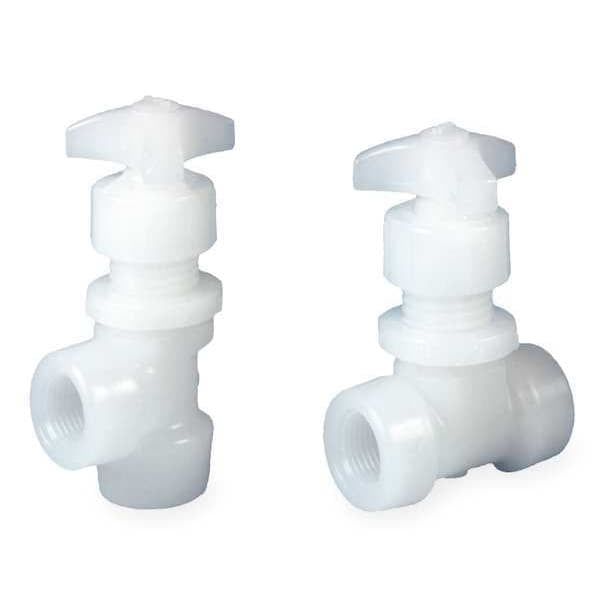 Gf Piping Systems Needle Valve,Straight,PVDF,1/2 In.,FNPT 155522556