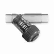 Y Strainer, 1 Pipe, Spigot, PVC, 150 psi at 68 Degrees F 192306400
