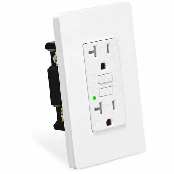 Gfi Outlet 20 Amp Wr Tr Gfci Receptacles With Plate For Outdoor Kitchen Bathroom